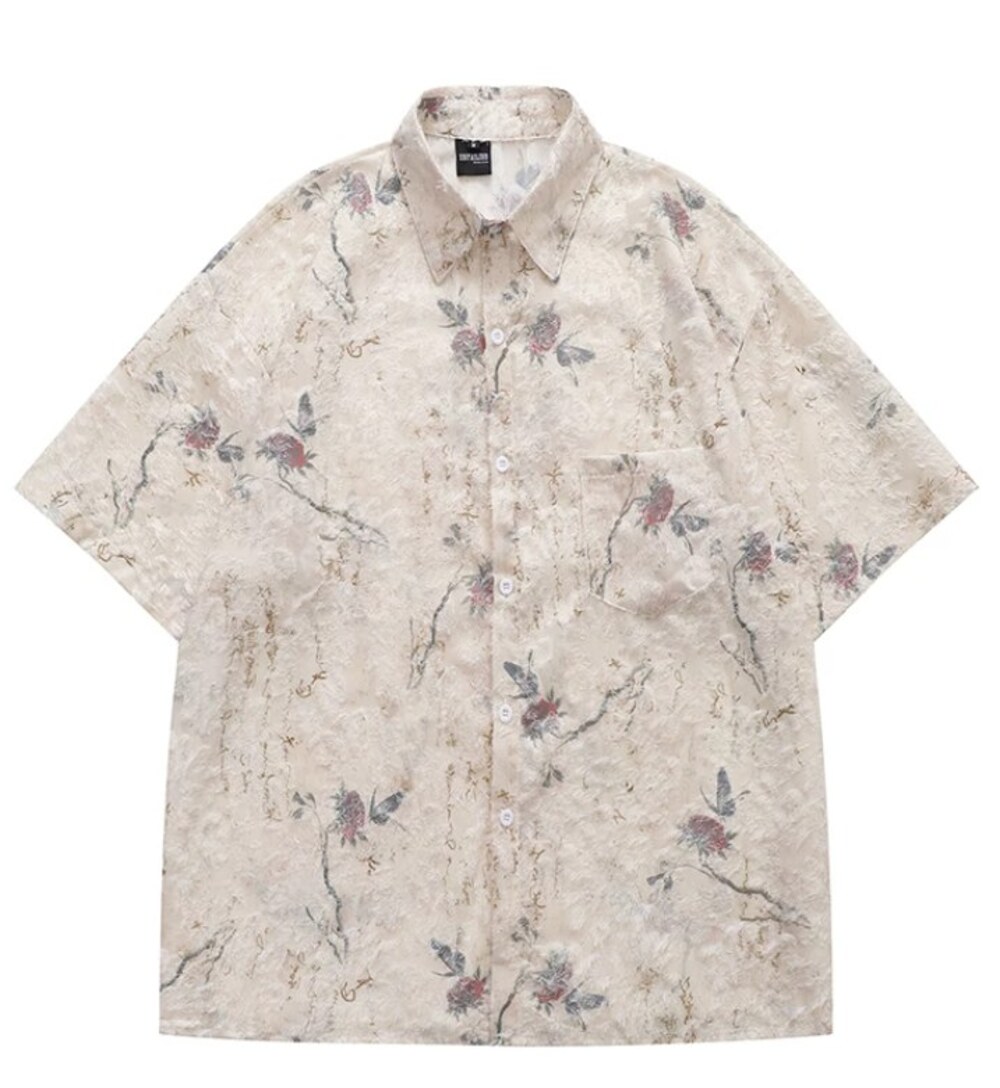 Vintage Floral Print Shirt